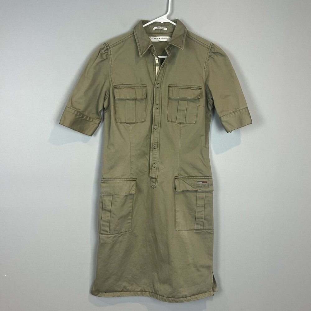 Tommy Hilfiger Limited Issue Urban Safari Dress Y2K Size 8